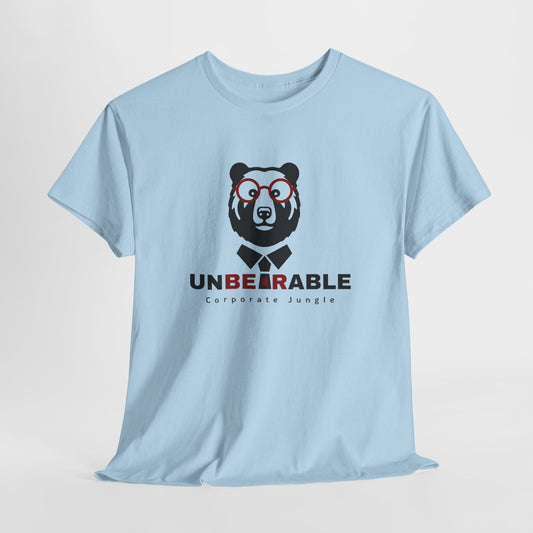 "Unbearable Corporate Jungle" T-shirt - Blue