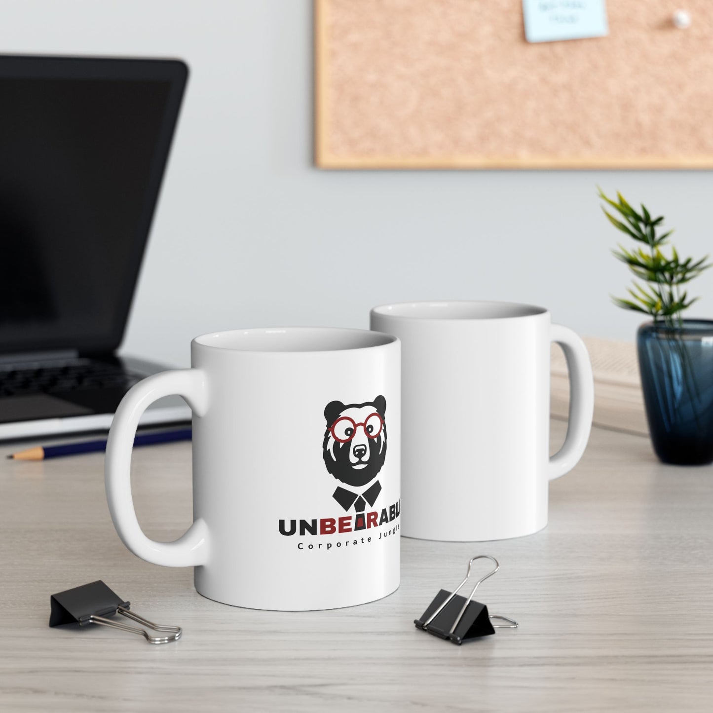 "Unbearable Corporate Jungle" Mug, (11oz, 15oz)