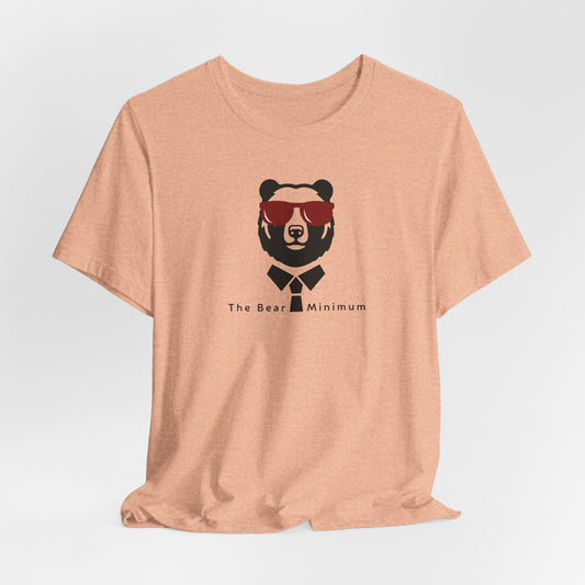 "The Bear Minimum" T-shirt - Peach